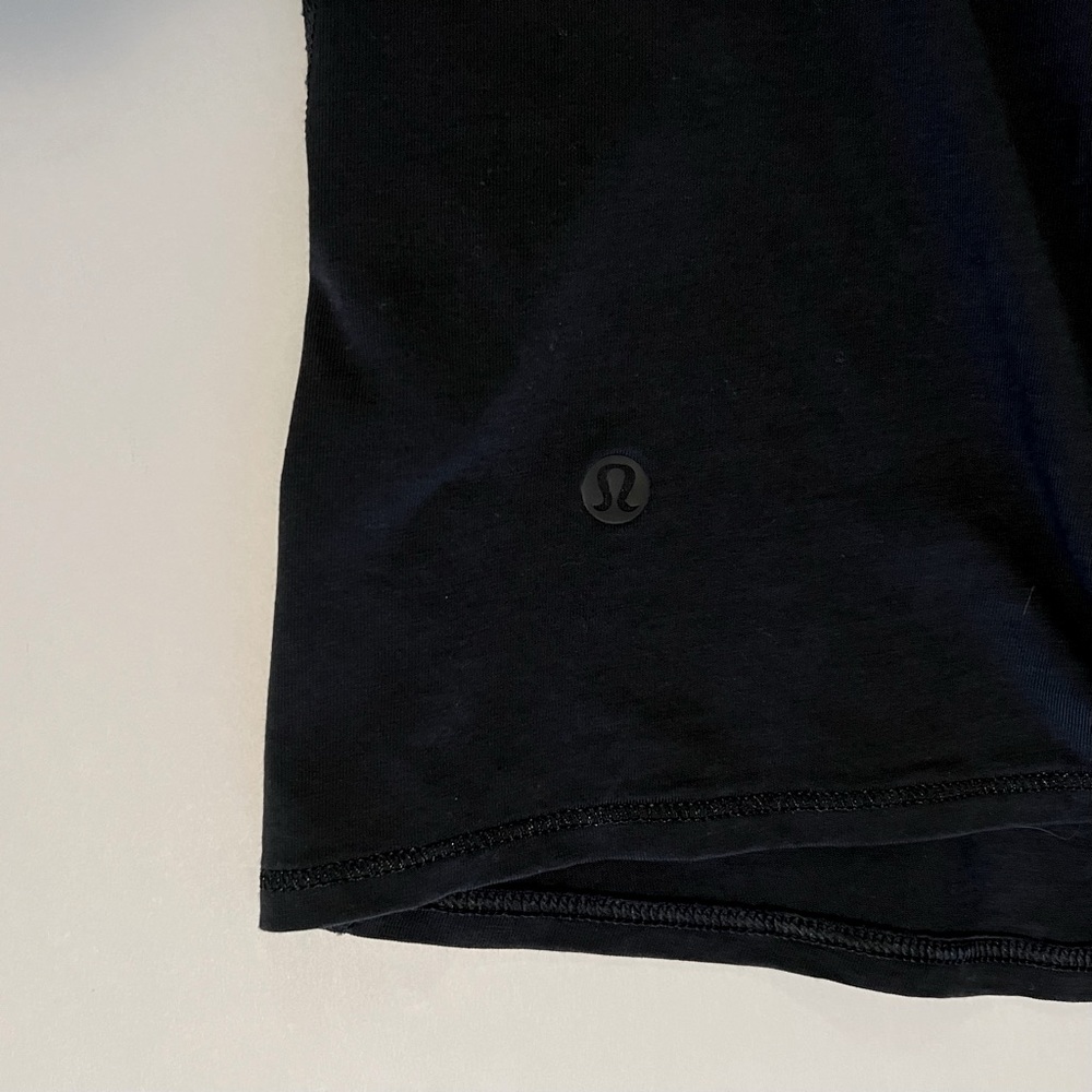 Lululemon All Tied Up Tank Top 4/XS/S Black Tie Back Yoga Shirt - Picture 9 of 13